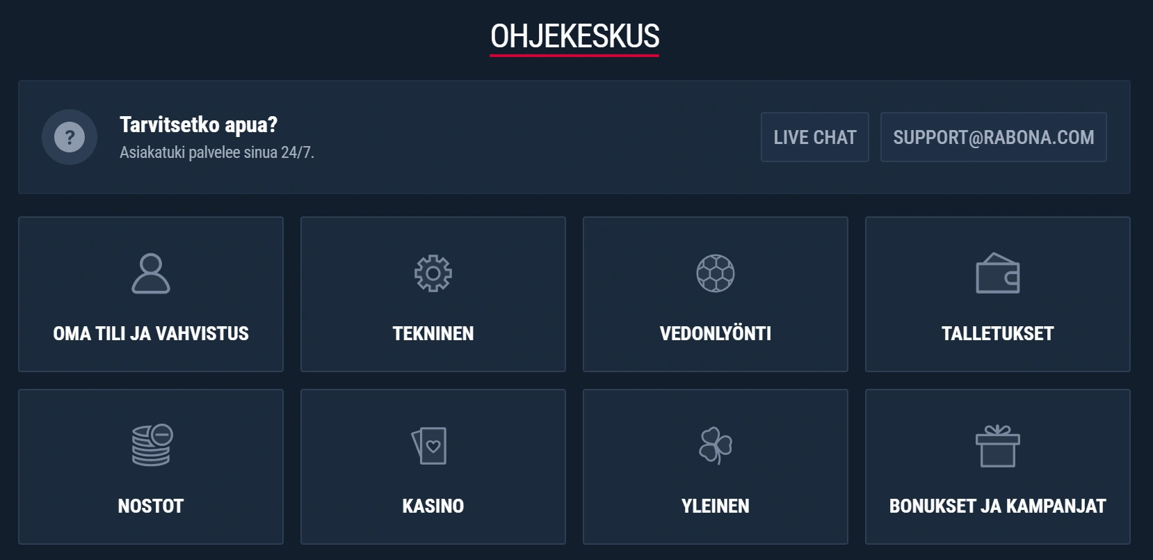 Asiakaspalvelu